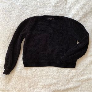 Black Cropped Sweater